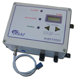 Detecteur CO2 fixe DIOXYTEST