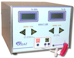Analyseur O2+CO2 en continu GOLF120