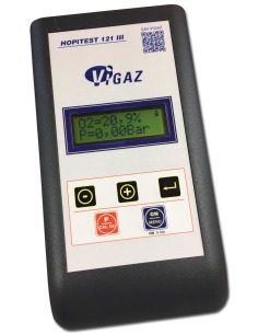 Analyseur de gaz médicaux O2/CO2 avec mesure de pression VIGAZ Hopitest121 III