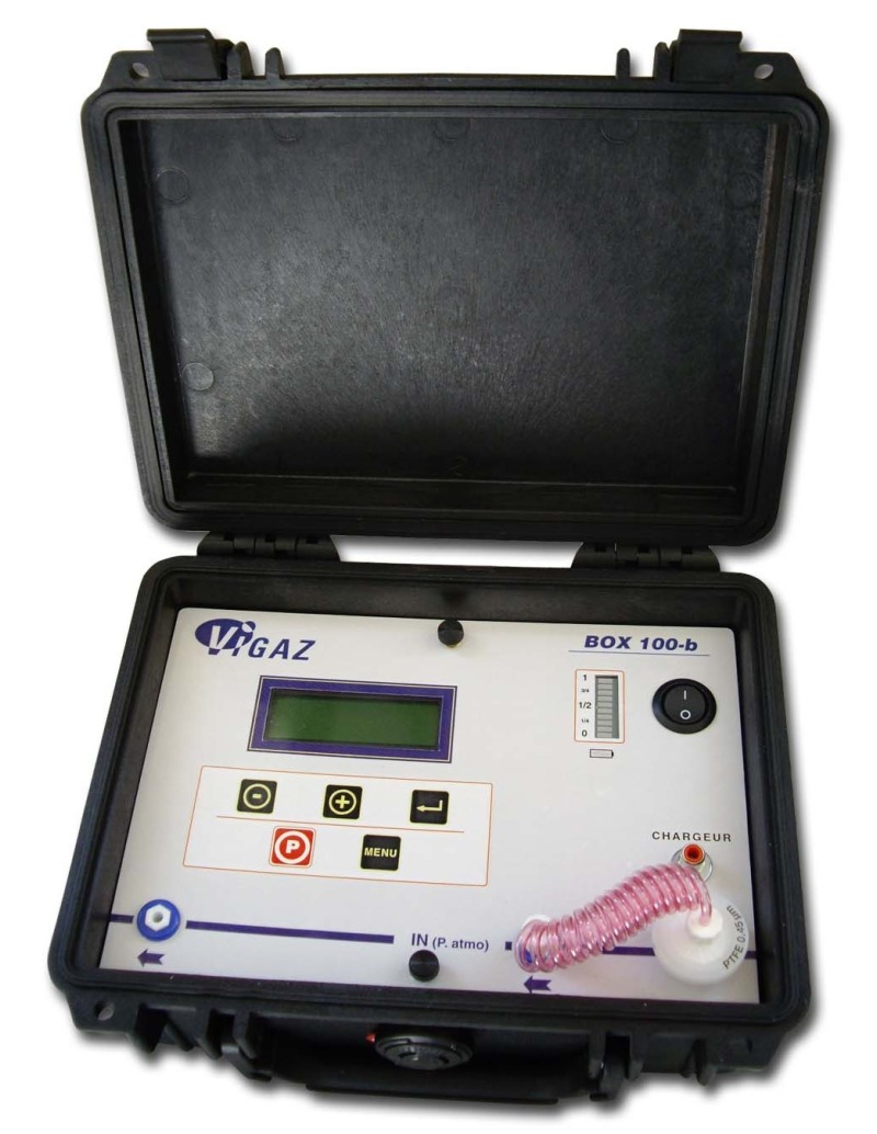 Analyseur d'oxygène O2 portable VIGAZ  sur batterie pour emballage alimentaire sous atmosphère modifiée (MAP)
