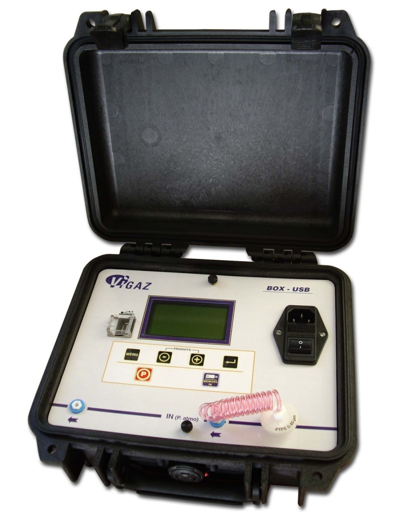 Analyseur de gaz O2 et CO2 portable avec port USB – VIGAZ