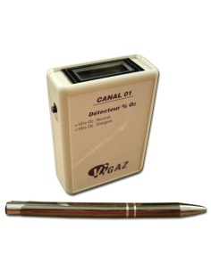 Pocket ambient O2 or CO2 detector VIGAZ CANAL01 / CANAL02 2
