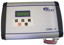 Analyseur de gaz O2 CO2 zircone Canal-II